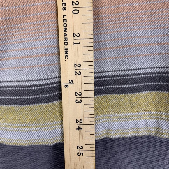 Patagonia Shirt Womens Small Bearfoot Tan Striped Fjord Flannel Outdoors Hiking - Picture 10 of 13